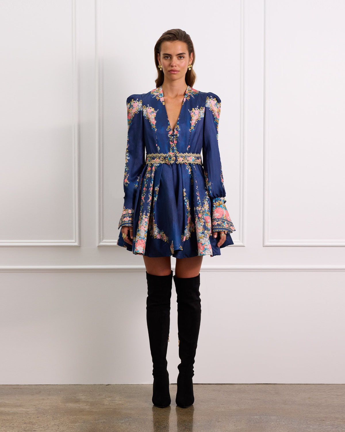 AQUA BLU RAYA MINI DRESS