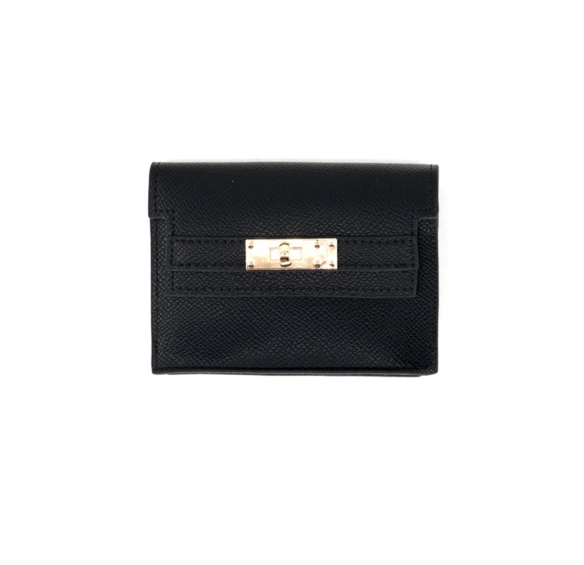 BCBAGS WALLET W GOLD CLOSURE