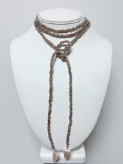 LINKANDLOVE BEADED WRAP NECKLACE
