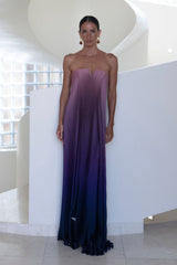 L'IDEE BLACK TIE PLEATED GOWN
