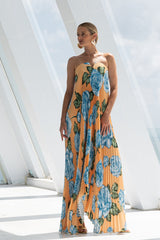 L'IDEE BLACK TIE PLEATED GOWN