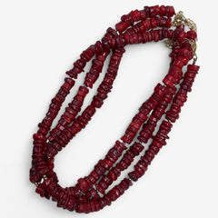 KODA CORAL PINK BEAD NECKLACE