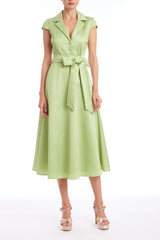 BADGLEY MISCHKA CAP SLEEVE SHIRT DRESS