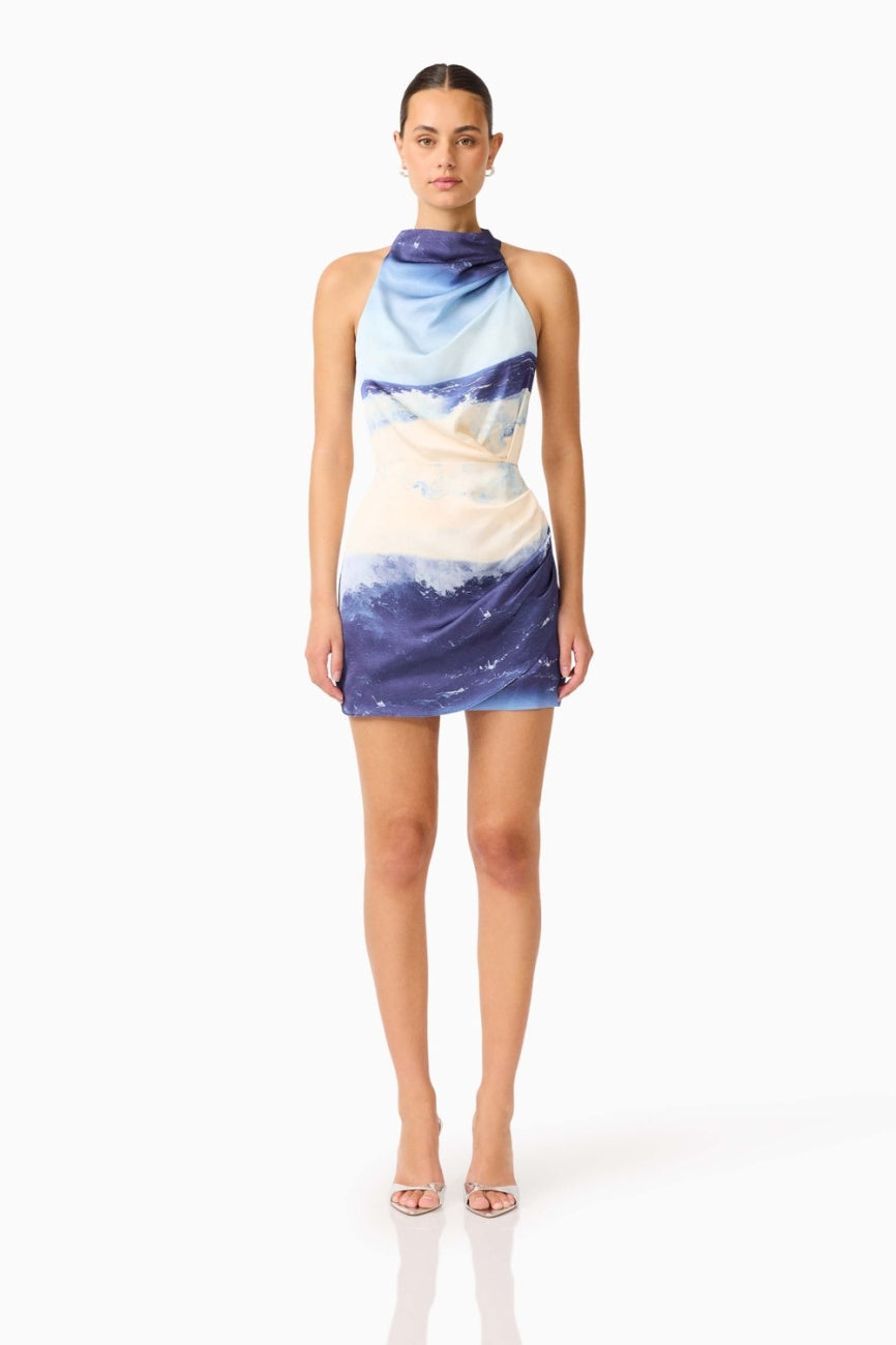 CURAAE ESKA HALTER MINI DRESS