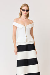 CURAAE KHLOE CREPE KNIT TOP