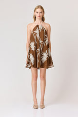 CURAAE RIKKI EMBROIDERED MINI DRESS