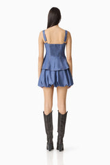 CURAAE GAELLE PEPLUM TOP