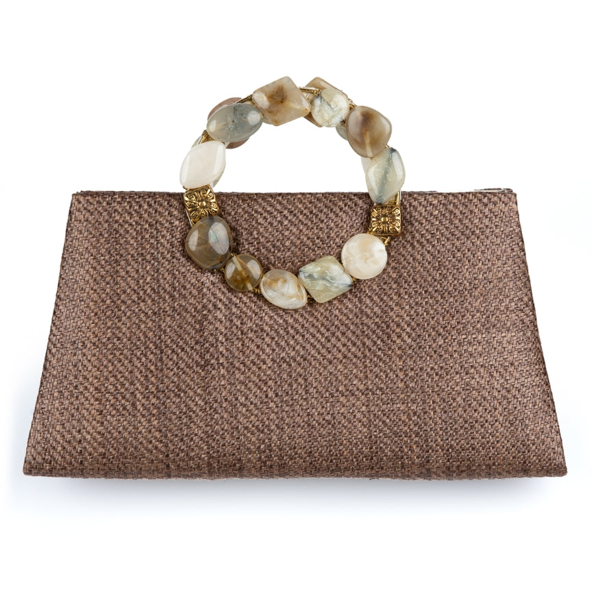 SAMSER DESIGN CAUSEWAY STONE HANDLE BAG