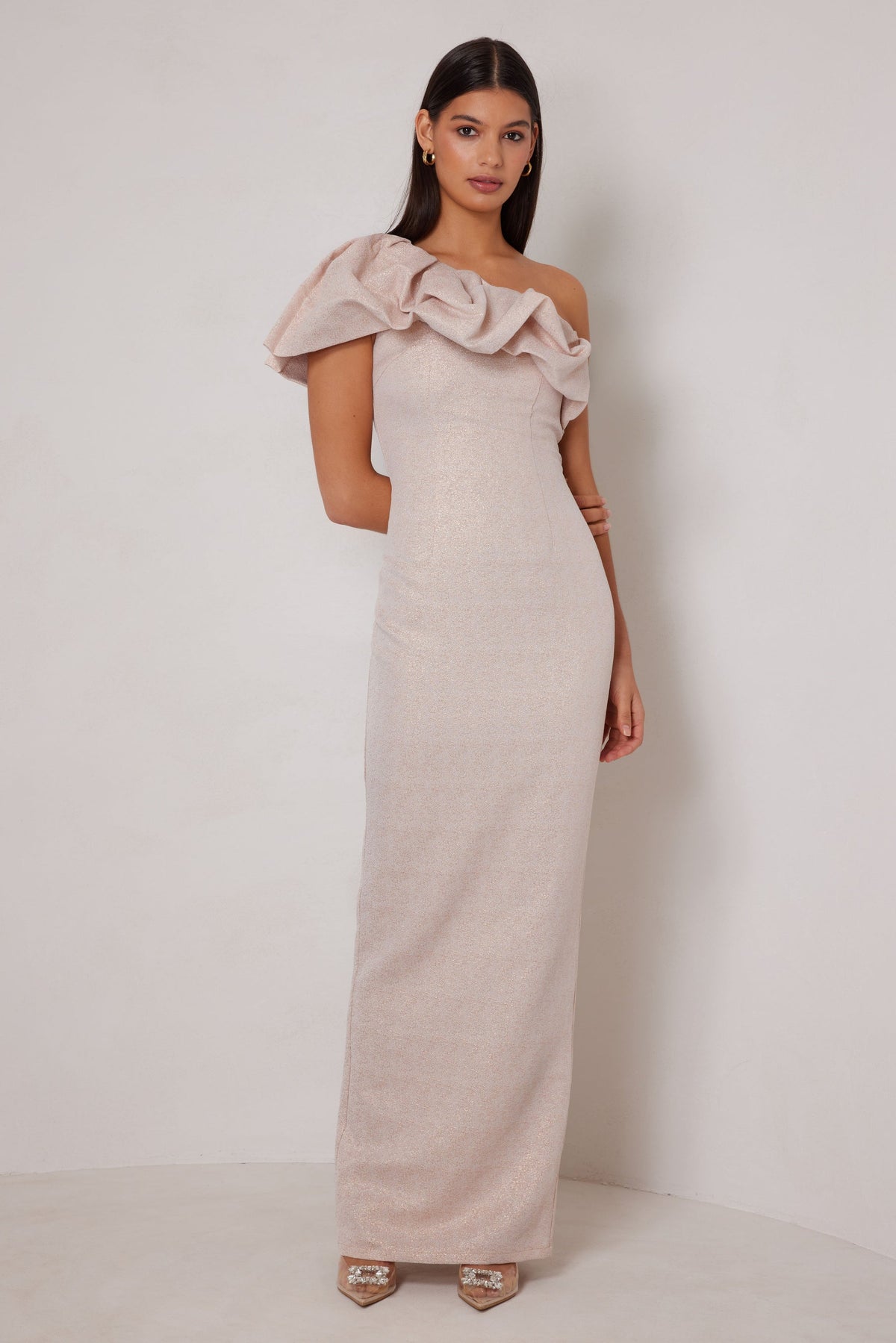 ELLE ZEITOUNE CAYDEN ONE SHOULDER GOWN