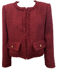 ALICE + OLIVIA LANDON CROPPED JACKET
