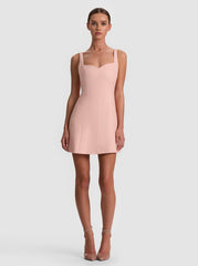 ALICE + OLIVIA EVE SWEATHEART MINI DRESS