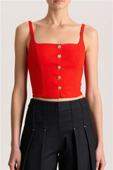 ALICE + OLIVIA KELCEY CONRY SET BUTTON FRONT