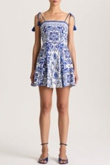 ALICE + OLIVIA GLINDA TASSEL SPAGHETTI STRAP DRESS