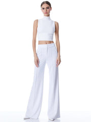 ALICE + OLIVIA DYLAN HR WIDE LEG PANT