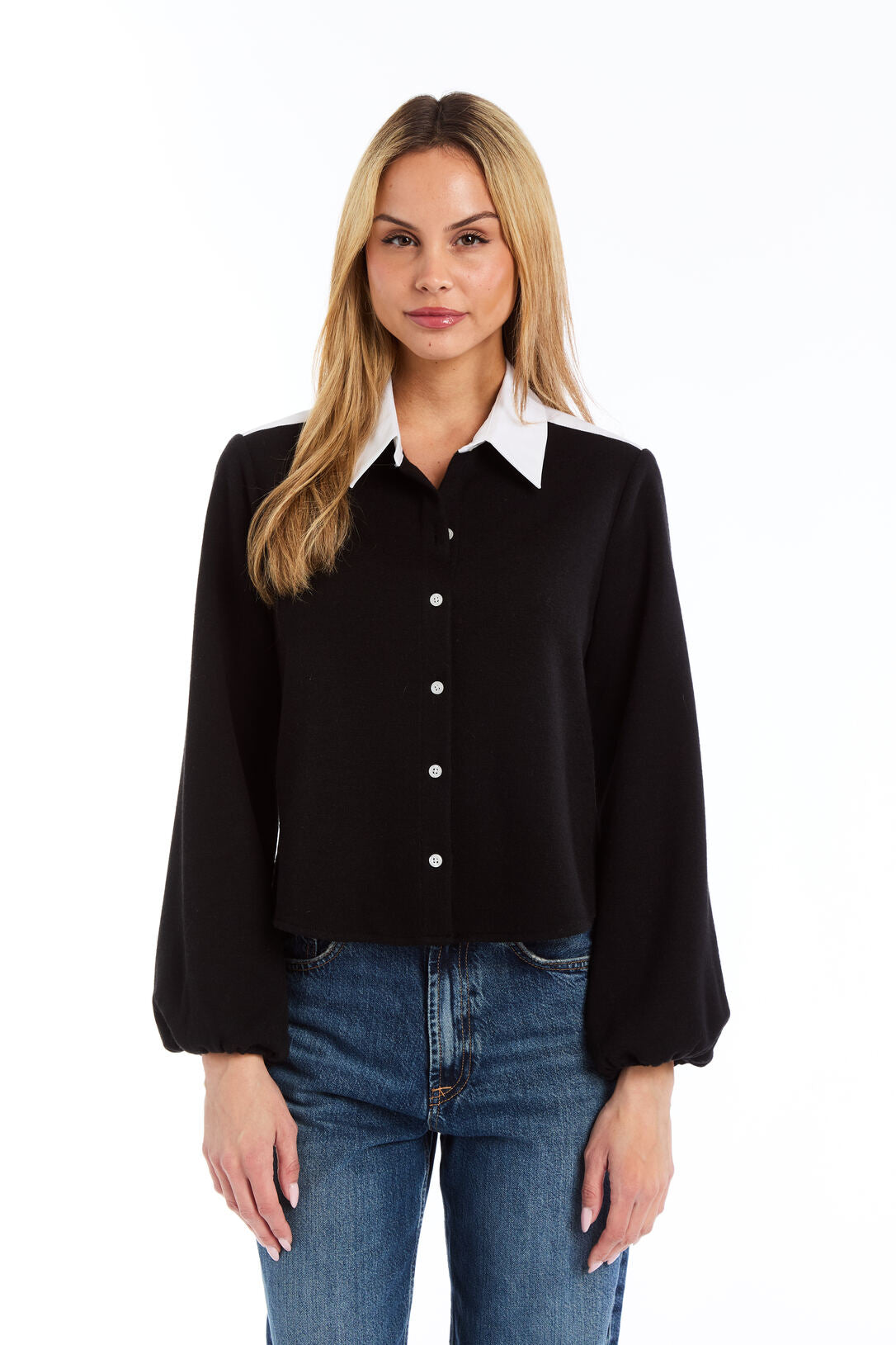 DREW TRACEY COLLARED BLOUSE