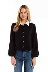DREW TRACEY COLLARED BLOUSE