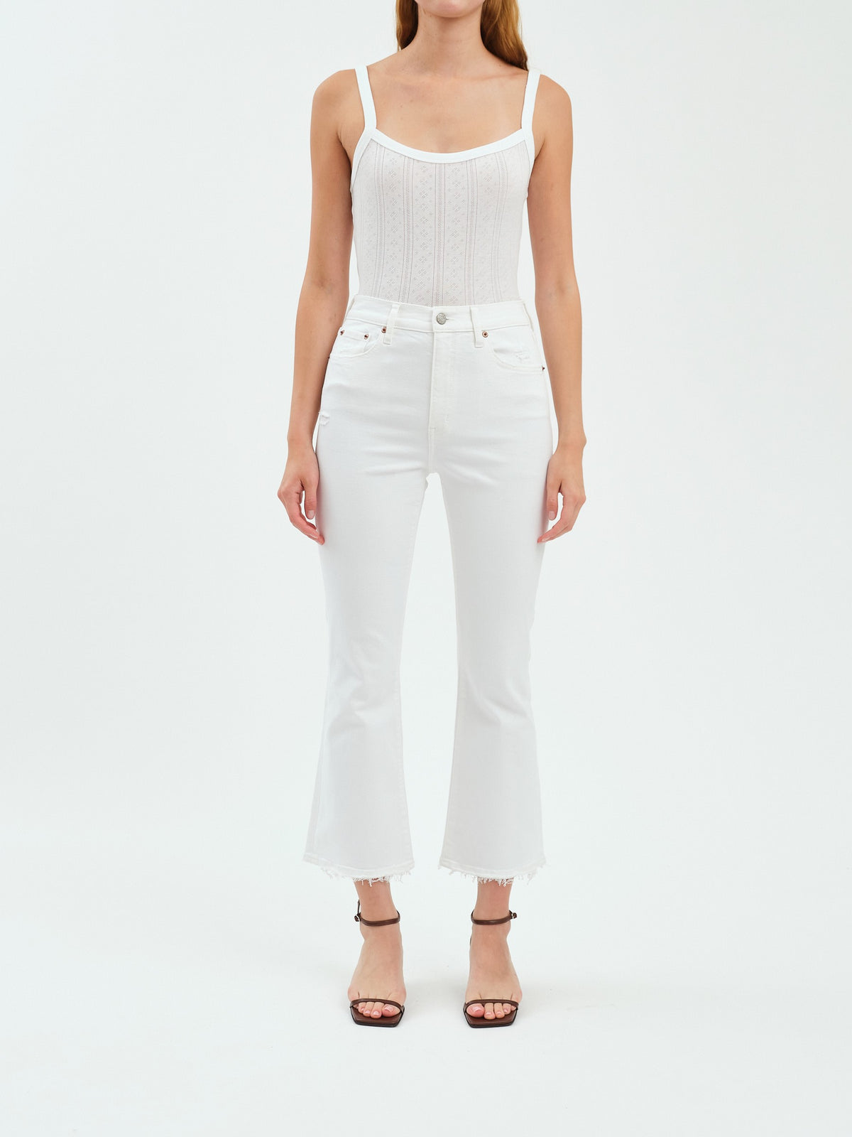 DAZE SHY GIRL HIGH RISE CROP FLARE JEAN SL
