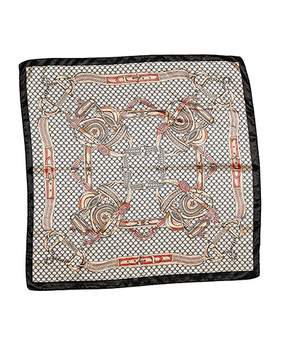 GS CHAIN PRINTED SQUARE SCARF