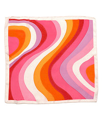 GS WAVY PRINT SILKY BANDANA SCARF
