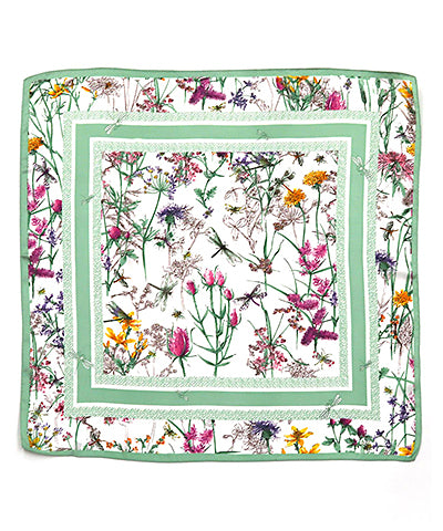 GS FLORAL DRAGONFLY SCARF