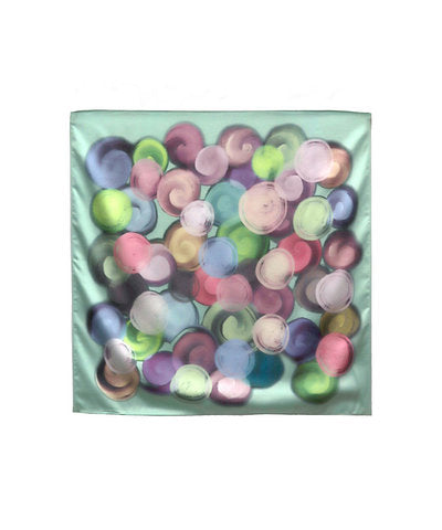 GS MULT BUBBLE PRINT SILKY BANDANA SCARF