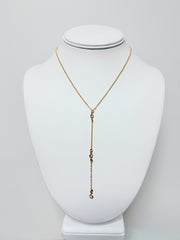 LINKANDLOVE DIAMOND DROP NECKLACE