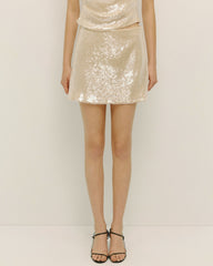 ELODIE REED SEQUIN MINI SKIRT