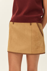 ELODIE TERRAIN FAUX SUEDE MINI SKIRT