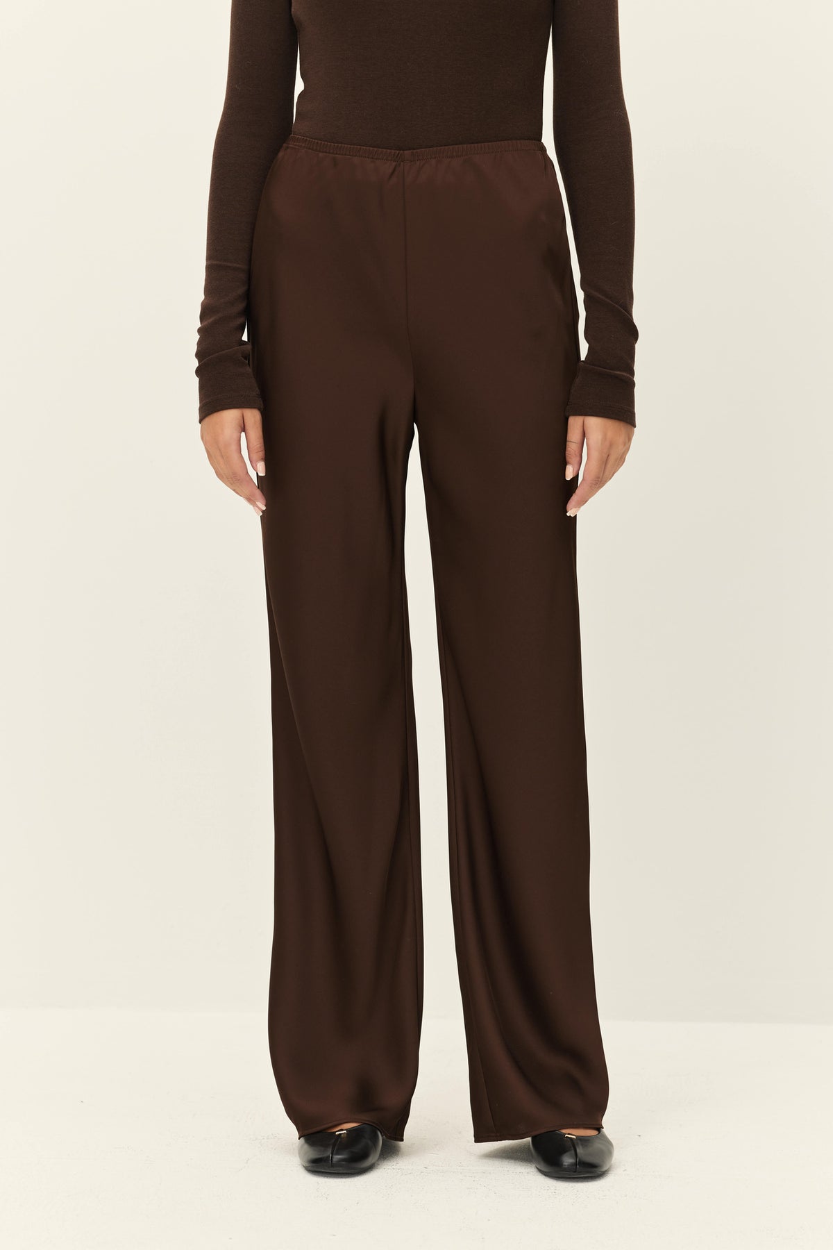 ELODIE ROW SATIN PANT