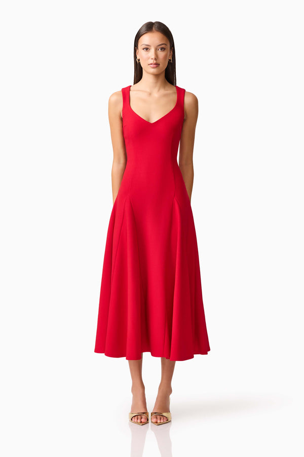 ELLIATT LILA A-LINE MIDI DRESS