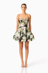 ELLIATT FLORAYNE STRAPLESS MINI DRESS
