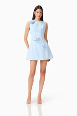 ELLIATT REINA 3D FLORAL MINI DRESS