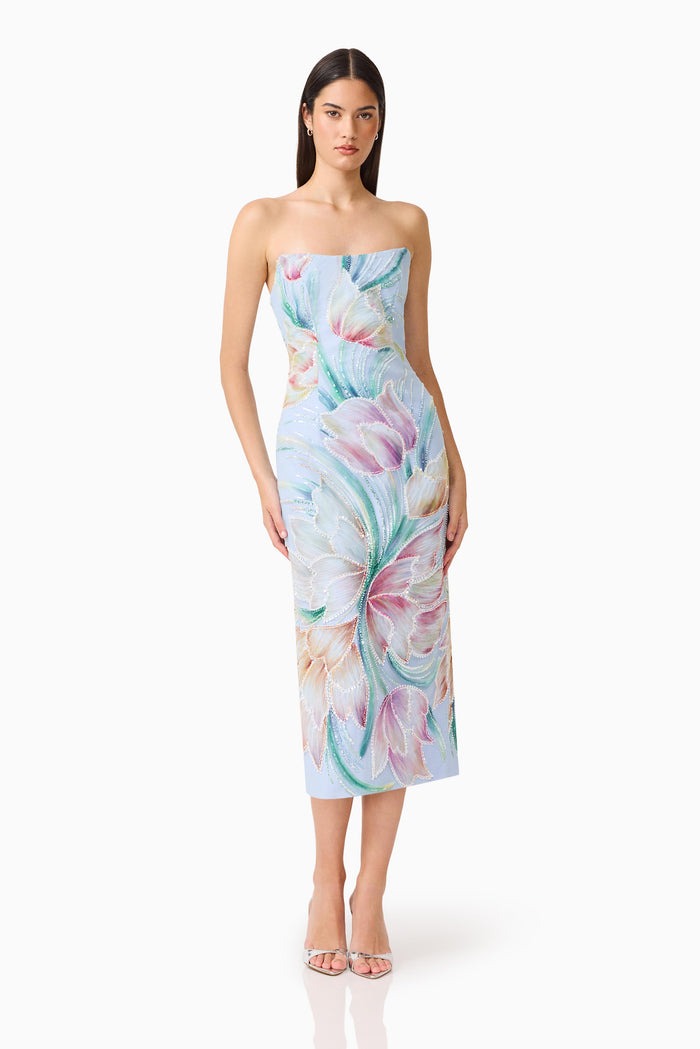 ELLIATT PRISELLE STRAPLESS MIDI