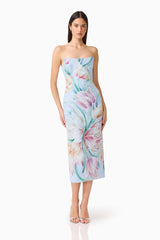ELLIATT PRISELLE STRAPLESS MIDI