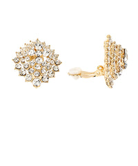 GS CRYSTAL CONVEX CLIP EARRING