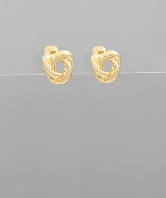 GS KNOT CLIP EARRING