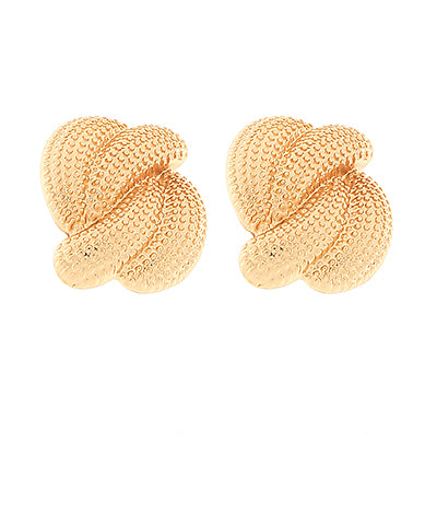 GS TEXTURE RIBBED EARRING