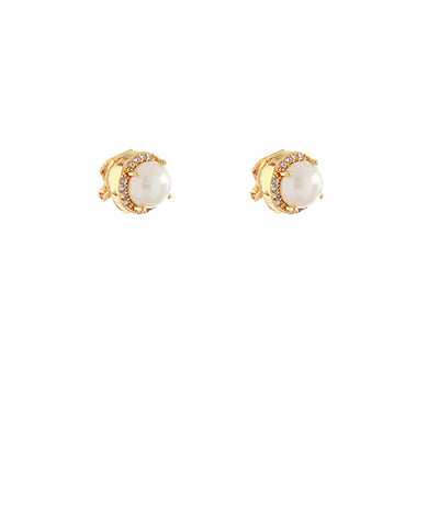 GS PEARL CLIP ON STUD EARRING