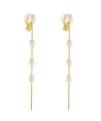 GS PEARL STATION CLIP ON EARINGS