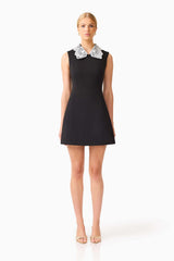 ELLIATT ELYSIA LACE COLLAR MINI DRESS
