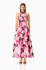 ELLIATT LUMIFLORA HALTER GOWN