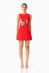 ELLIATT FLEURISCA A LINE MINI DRESS