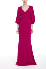 BADGLEY MISCHKA 3/4 SLV SWEETHEART GOWN