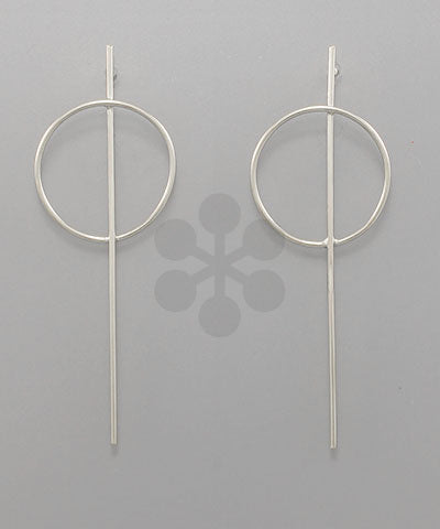 GS RING & BAR DROP EARRING