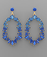 GS RECTANGLE BEAD OVAL EARRING