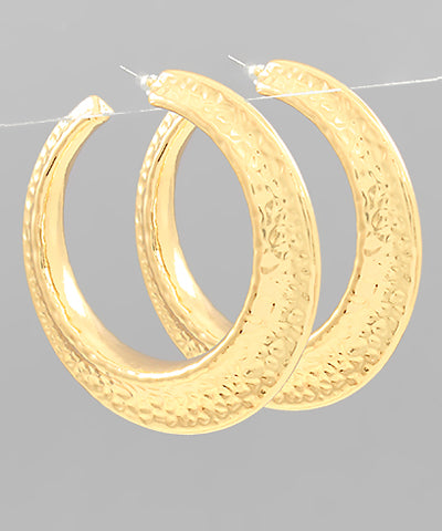 GS HAMMERED GRADUAL HOOPS