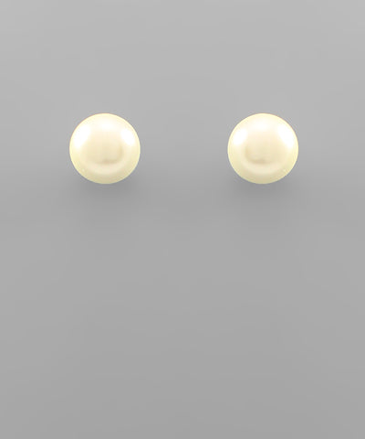 GS 12MM PEARL STUD EARRING