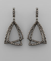 GS PAVED TRIANGLE LAYER EARRIN