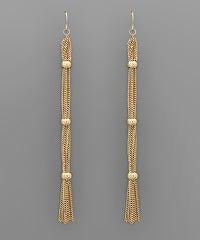 GS MULTI CHAIN CURTAIN EARRING