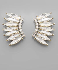 GS GLASS WING EARRING